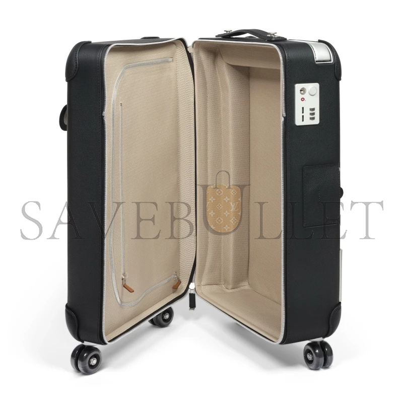 HERMÈS VALISE R.M.S CABINE CARGO TOILE NOIR SUITCASE H085764CM (55*33*20cm)